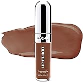 Sacheu Lip Elixir Nourishing and Hydrating Lipgloss — Moisturizing Plumping Lip Gloss Enriched with Collagen, Non-Sticky Lip Color Smooth High-Shine Finish, Vegan & Cruelty-Free, Chai Macaron