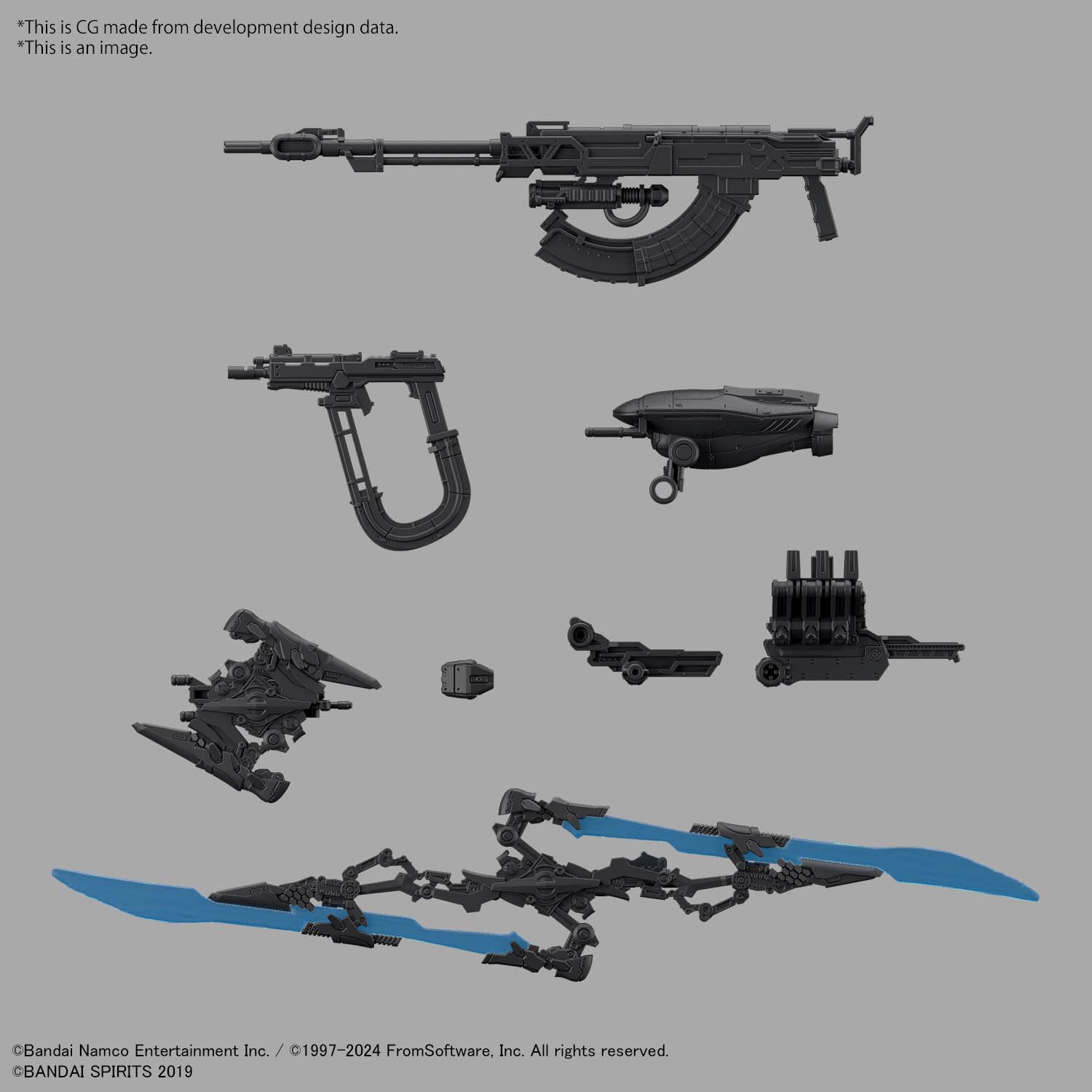 Bandai Hobby - Armored Core VI Fires of Rubicon - #02 Schneiber Nachthreiher/40E Steel Haze 30 MM 1/144 Modellbausatz 9