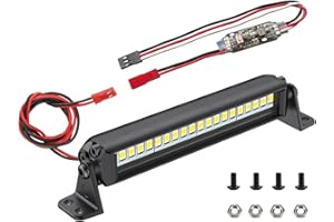 Zhongzhen 20 LED 3.7 Inch Aluminum RC Crawler Roof Light Kit for Axial SCX10, Traxxas TRX4, TRX4M, Arrma Senton, Redcat GEN7 1/10 & 1/18 Scale Rock Crawler Truck RC Car