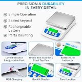 Adam Equipment CBX 3001 Compact Balance 3000g x 0.5g Scale Digital Lab Precision view 3