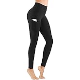 PHISOCKAT High Waist Yoga Pants Women with Pockets, Leggings for Women Tummy Control, Workout Leggings