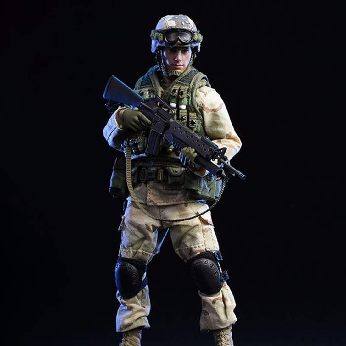Action Figure, 6 Inch 1:12 Scale Military Grenadier 75th Ranger Regiment Soldier Model Playset
