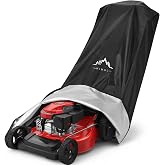 Himal Outdoors Push Lawn Mower Cover Waterproof Lawnmower Cover, Black | Heavy Duty 600D Oxford, Waterproof, UV Protection, Universal Fit with Drawstring, Cover Storage Bag, 74"L x 25"W x 39"H