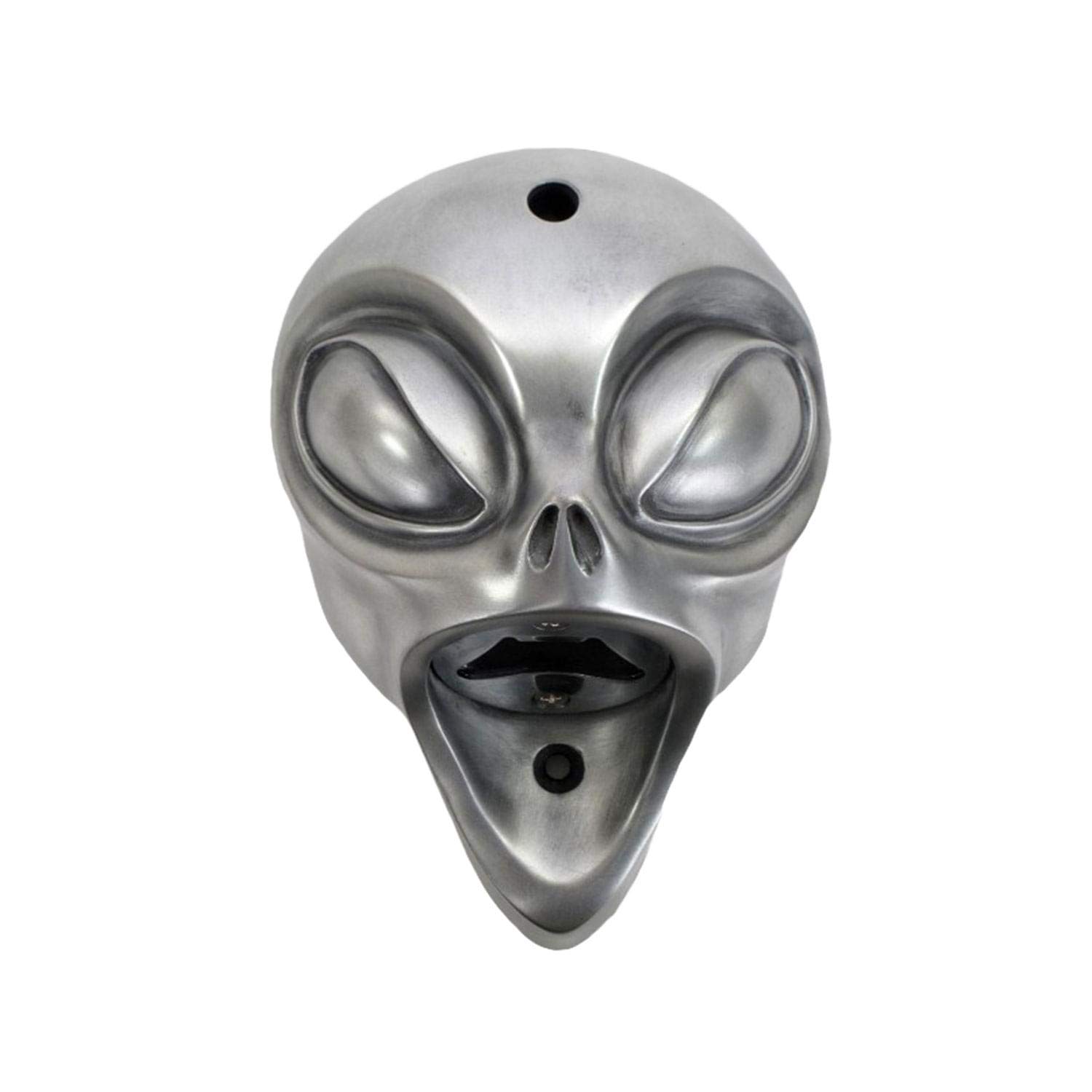 Beer Buddies - Alien wall mounted bottle opener. Silver finish