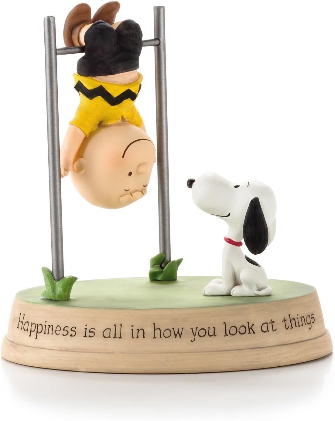 Hallmark Peanuts Figurine Happiness Is All in How You Look At Things. Paj4631