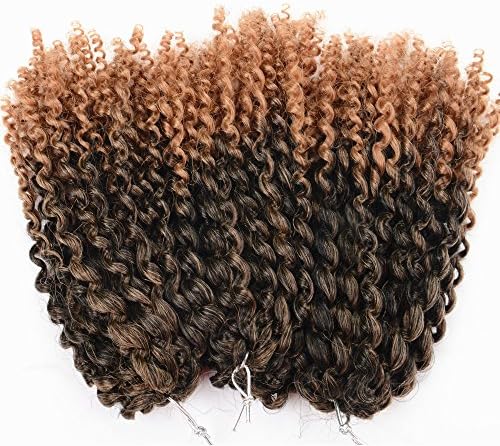 Yangsi 1b ombre 27 Color 3 Lots Marlybob kinky Curly Twist Synthetic Crochet Braiding Hair Extension 3 piece/lot