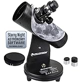 Celestron – 76mm Signature Series FirstScope – Compact and Portable Tabletop Dobsonian Telescope – Ideal Telescope for Beginn
