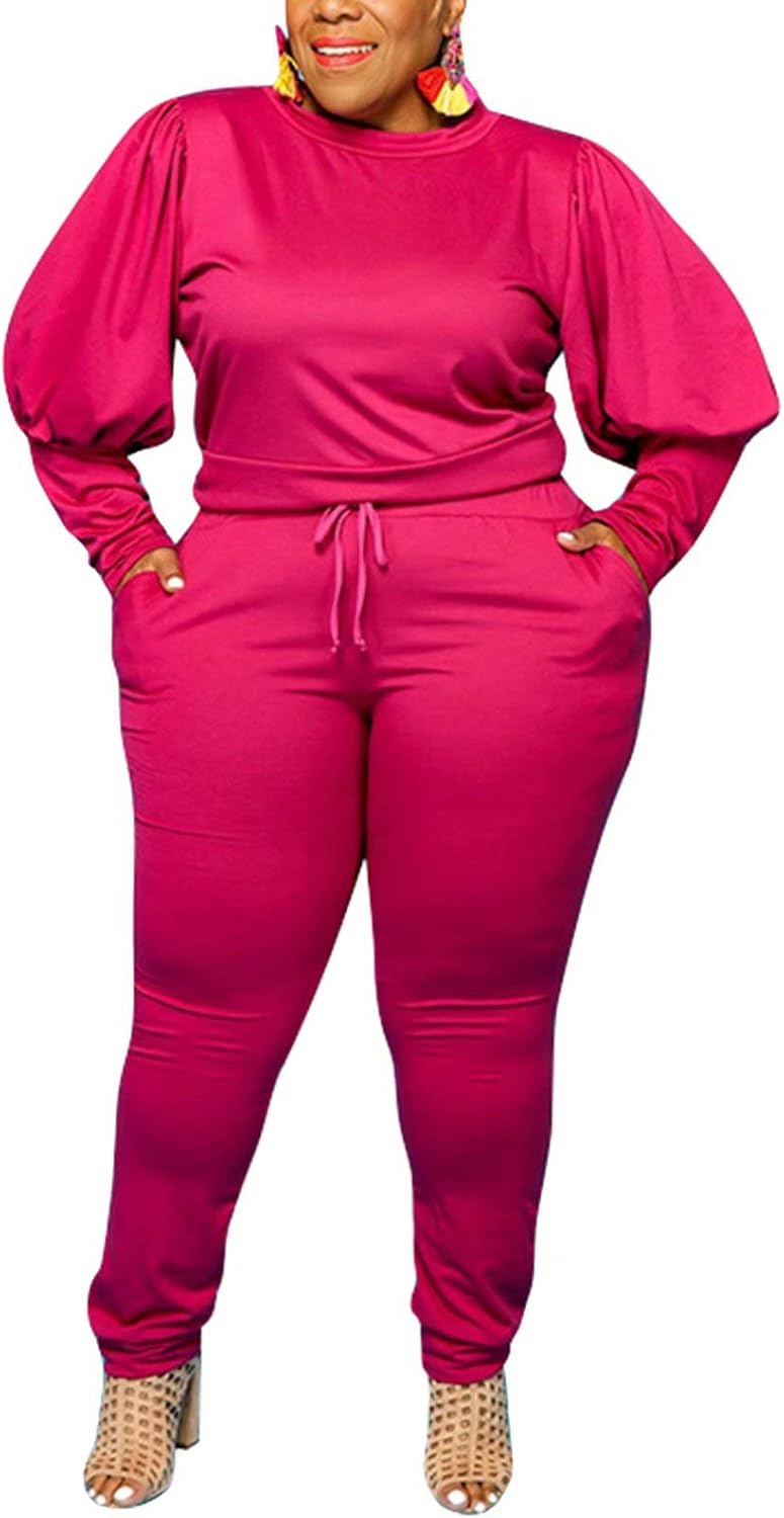 Trendy plus size jogging suits Clearance