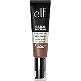 e.l.f. Camo CC Cream, SPF 30 Color-Correcting Medium-To-Full Coverage Face Foundation, Delivers An Airbrushed Finish, Vegan & Cruelty-Free, Deep 560 C