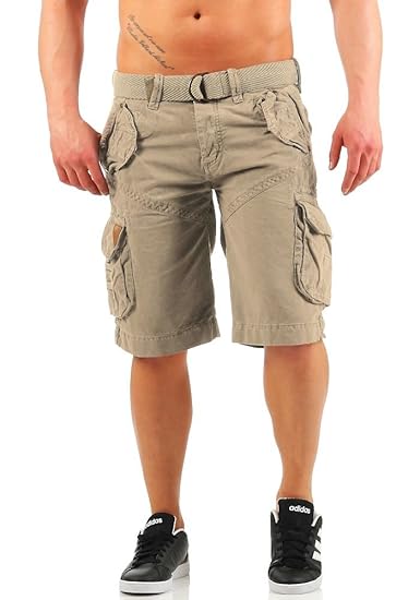 Geographical Norway Herren Cargo Shorts Kurze Bermuda Hose Polish Men Navy (dunkel blau)