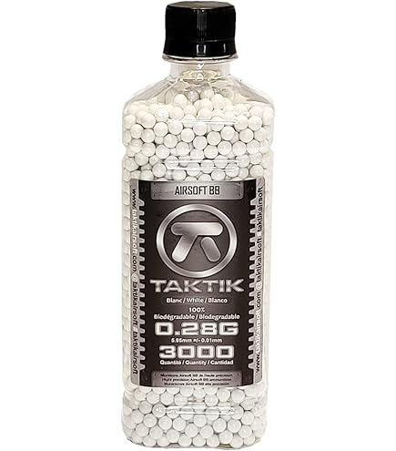 Valken Accelerate Airsoft BBS - 0.28G Bio-5000CT-White, BBs