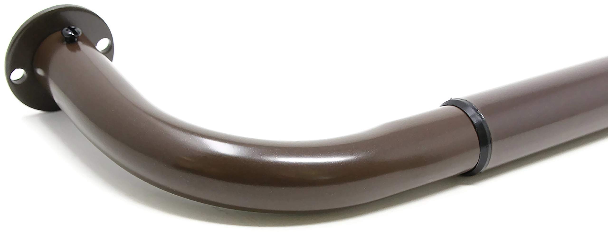 Urbanest Energy Saving Wrap Around Black Out Return Adjustable Window Curtain Metal Rod Set, 1-inch Diameter, 96" to 144", Oil-Rubbed Bronze