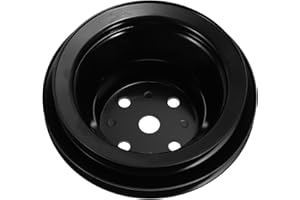 FUELHOOD Water Pump Pulley for Chevy Big Block 396 427 454 1965-1968 LWP Double-Groove Long Water Pump Pulley 2 Groove Durabl