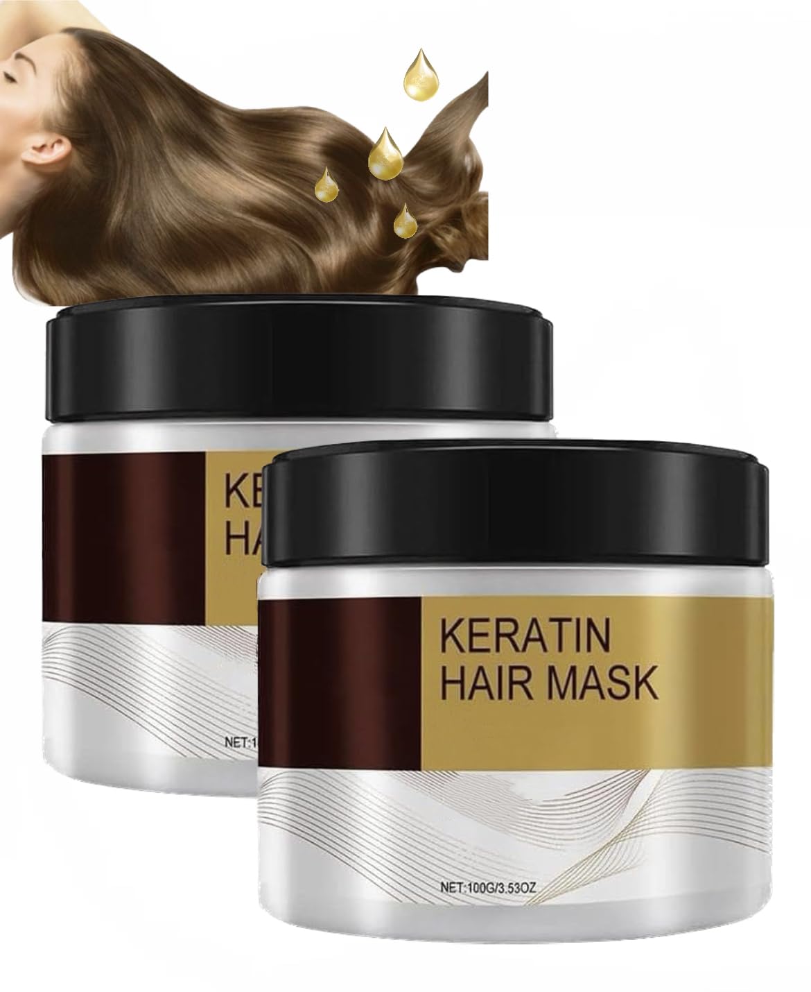 2pc Hair Treatment Mask, Nourishing Magical Treatment, Magical Hair Mask for All Hair Types