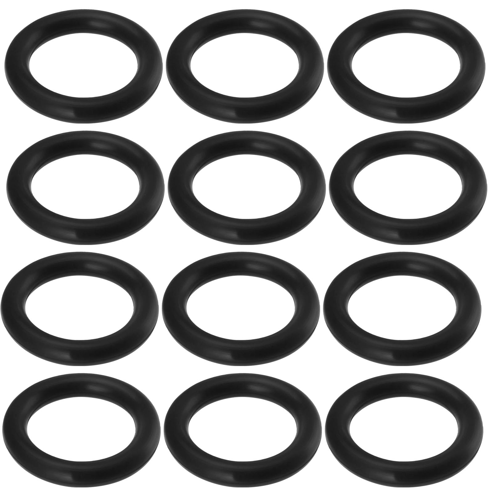 ECSiNG 50Pcs O-Ring Seals EPDM Rubber O-Rings Compatible with Gardena Irrigation Systems for Water Connections Garden 16x11x2.5mm Black