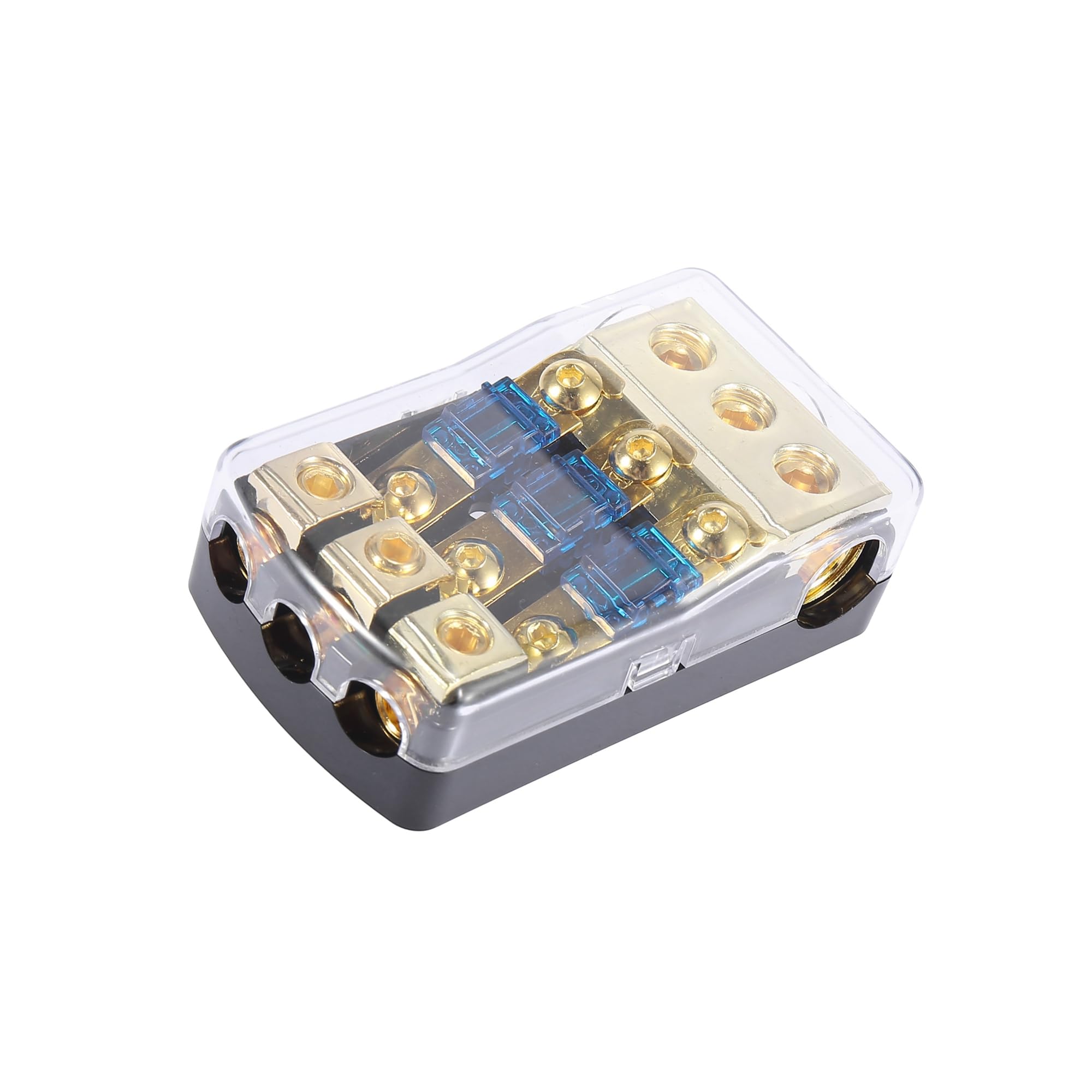 INFINAUTO Car 3 Way Fuse Holder Auto Fuse Distribution 60 Amp Fusible Support Stylish Design