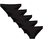 Donella Teen Girls Panties - 5 Pack Mid Rise Soft Cotton Bikini Underwear, Age: 6-17