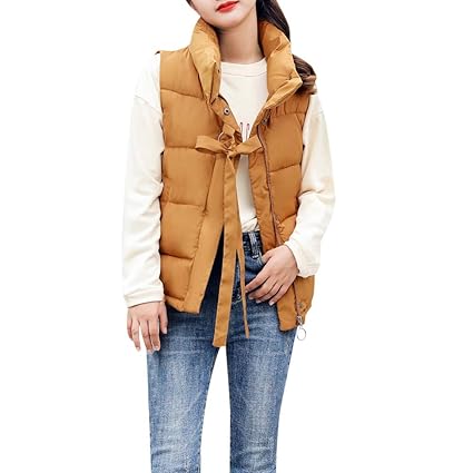 Dorical Damen Weste mit Stehkragen Weste Jacke Winter Warm Ultraleicht M-XXXL