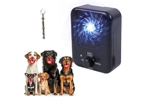 GENERIC Anti Barking Device, 3 Modes Ultrasonic Anti Barking Device for Dogs, 33Ft Rechargeable Dog Barking Deterrent Devices Indoor Outdoor Dog Barking Control Box