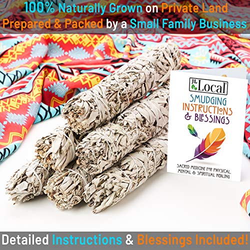 JL Local Wanderlust 9” White Sage Smudge Stick - Extra Large Smudging Wand Incense Stick for Cleansing, Purifying… - Image 5
