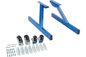 Speedway Motors Rolling Engine Storage Stands, Fits S/B Ford, Light and Compact Engine Stand for Easy Mobility, Includes 2 Swivel Casters and 2 Non-Swivel Casters