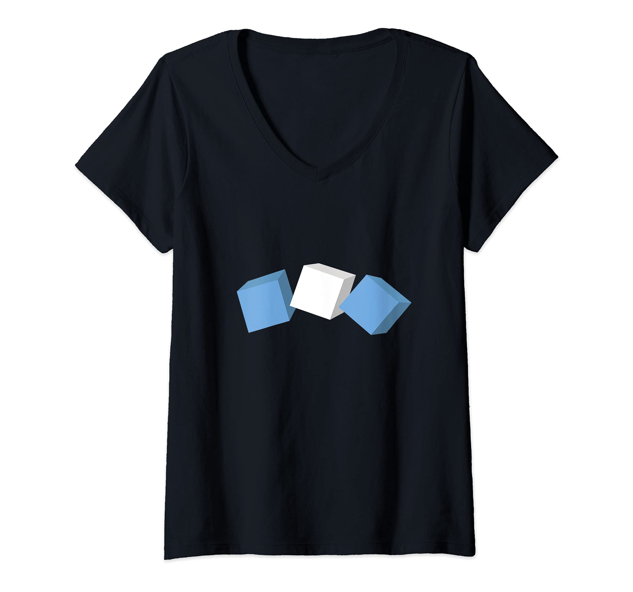 Womens Flag Argentina V-Neck T-Shirt