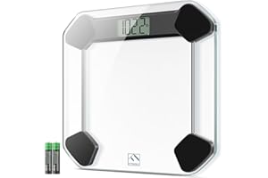 FITINDEX Digital Scale for Body Weight, Bathroom Scale for Weight Loss, High Accurate Weight Scale in 0.1 lb Increments, Large LCD Display, Battery Included, 400lbs Capacity