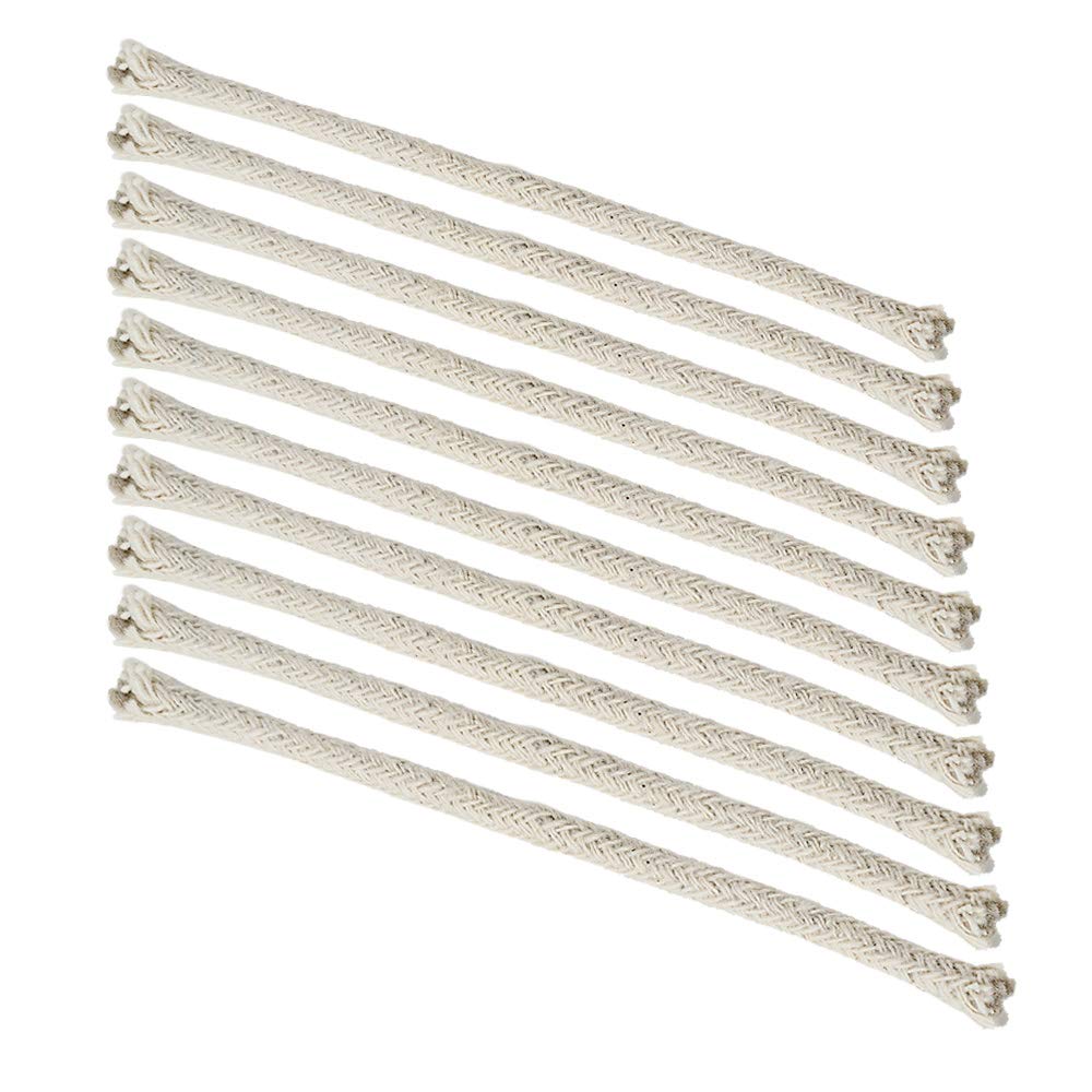 NKlaus accessories 10 x 12cm round wick ca. 4mm ghee lamp oil lamp paraffin lamp cotton wick 1238