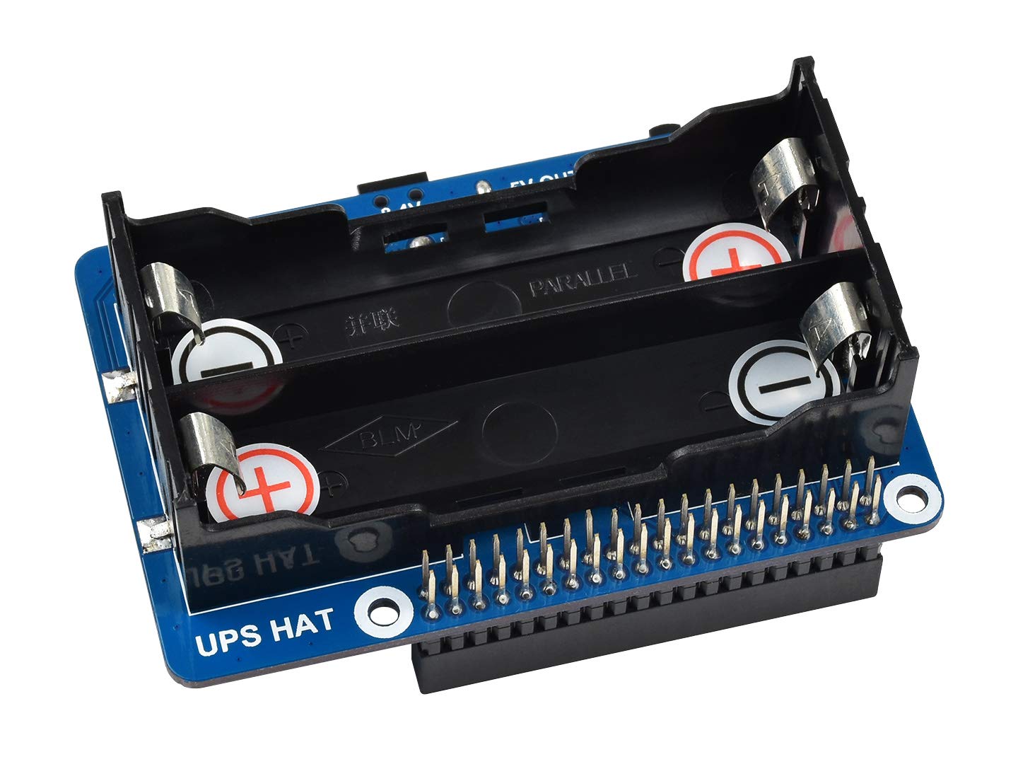 Waveshare UPS HAT For Raspberry Pi, 5V Uninterruptible Power Supply, Multi batt Protection Circuits, Power Your Pi Seamlessly From Power Connection OR The Backup batt