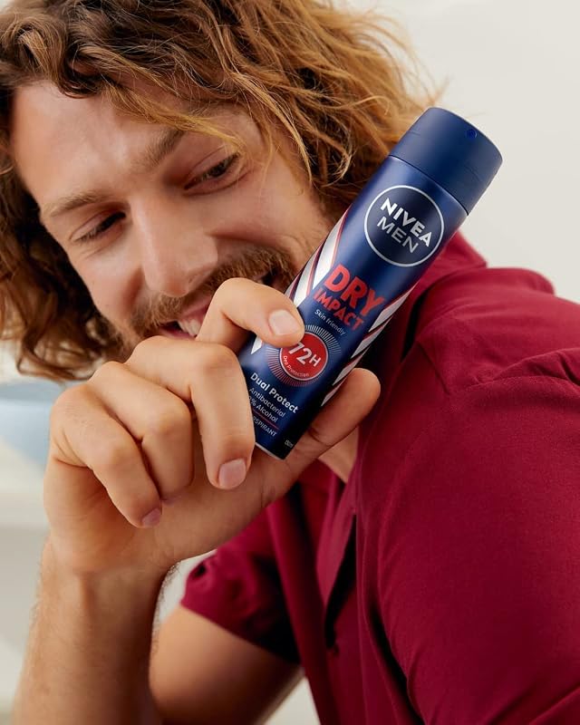Nivea Men Spray Dry Impact Men - 200 ml - 6 Stück