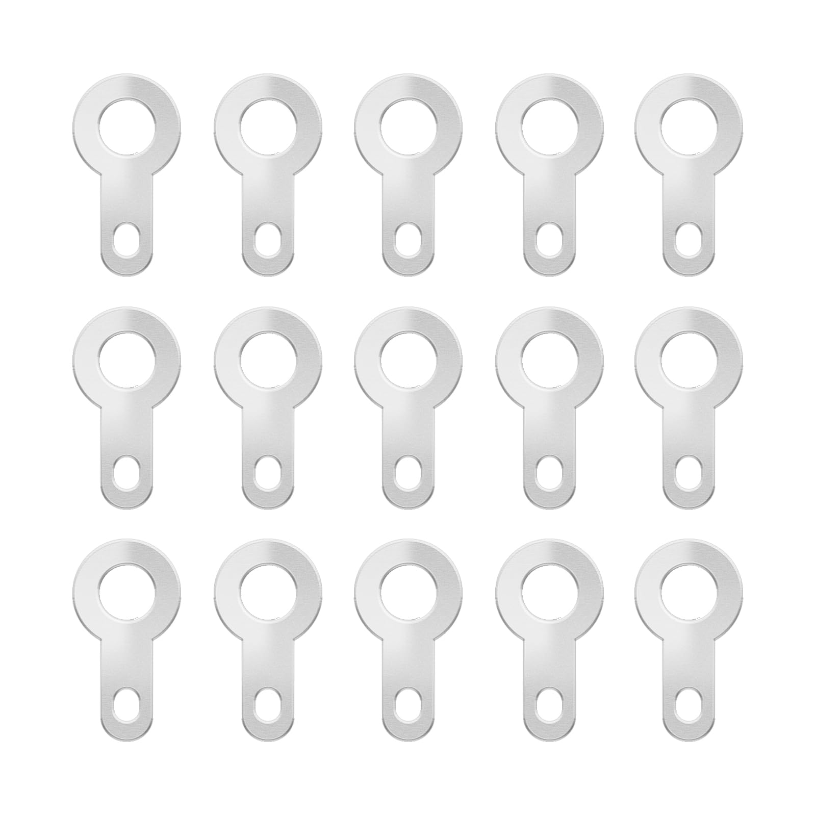 EMSea 200PCS Crimp Ring Terminal 2.7mm Solder Tag Lug Plate Bare Ring Terminal Connector Crimp for Micro Motors Tape Recorder Cores Silver-Plated Copper