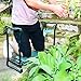 AB+ ABJ-KNLST01 Garden Kneeler Seat with 2 Bonus Tool Pouches & Soft Pad, Foldable Stool, Standard, Green