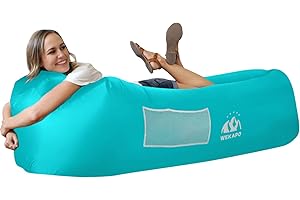 WEKAPO Inflatable Sun Lounger, Air Sofa, Hammock, Portable, Waterproof and Leak-Proof, Ideal for Backyard, Beach, Travel, Camping, Picnics and Music Festivals