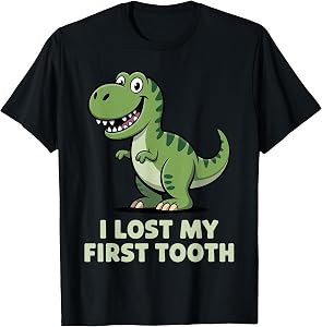 Cute First Lost Tooth Design for Boys Men Lost First Tooth T-Shirt
