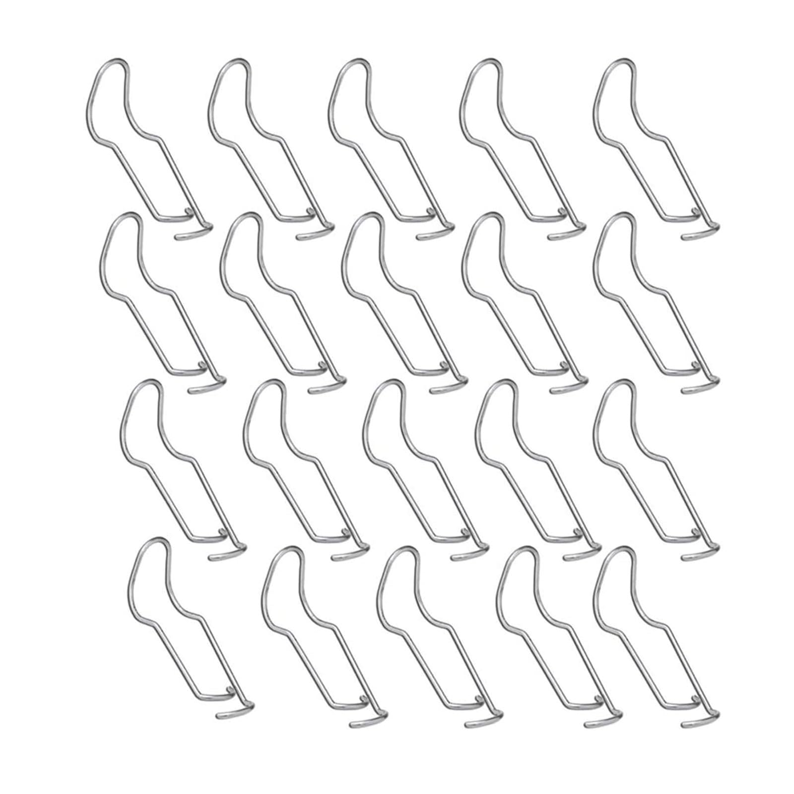 Miiooan Trellis Clips for Plant Sticks, 40 Pcs Bamboo Clips - 16 mm Diameter, Rust-Proof Material, Durable for 8 Years, Ideal for Indoor Plants, Tomatoes, Climbing Vegetables and Fruits Support