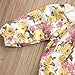 GRNSHTS Baby Girls Floral Suspenders Pant Set Long Sleeve Romper + Short Overalls (80/6-12 Months, Yellow)