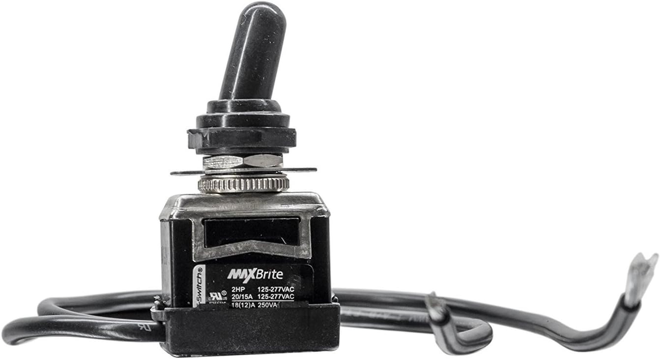 25 PCS Heavy Duty Toggle Switch 20/15A 125/277V, 2 HP with Waterproof Rubber Boot UL cUL Certified - - 