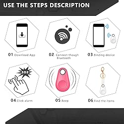 Konohan 8 Pack Key Finder Locator Anti Lost GPS