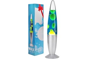 AONESY 13.5-Inch Lave Lamp-Blue Liquid, Yellow Wax, Motion Lamp for Kids Adults Girls Boys, Small Lave Lamp Mood Lamps Home Decor for Living Room Bedroom, Magma Lamp Night Light for Christmas, Party,Birthday