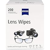 ZEISS Pre-Moistened Lens Cleaning Wipes, 200 Count | Disposable, Single Use Lens Wipes for Eyeglasses, Safe for Prescription Lenses and Anti-Reflective Coatings
