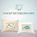 Little Sleepy Head Toddler Pillowcase, 100% Cotton & Hypoallergenic Pillow Case for Toddler Pillow, Snug Fit Envelope Pillowcase, 13x18 Pillowcase, Pilllow Sold Separately (Pink Giraffes)