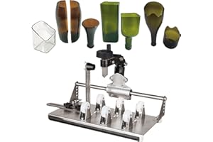 MiiMOO Glass Bottle Cutter - Upgraded Curve Glass Cutter Kit for Cutting Round, Square Bottles and Bottlenecks, Versatile DIY Craft Tools for Beer, Whiskey, Wine, Champagne