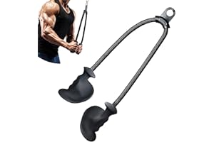 BLUSLM Ergonomic Tricep Rope Pulldown Attachments, Upgraded 27 32 40 & 47 Inch Extra Long Triceps Rope Cable Attachments for Gym, LAT Pull Down Bar for Cable Machine, Tricep Workout Cable Attachments