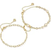 Kendra Scott Mini Elisa Abbie Set Of 2 Delicate Chain Bracelets