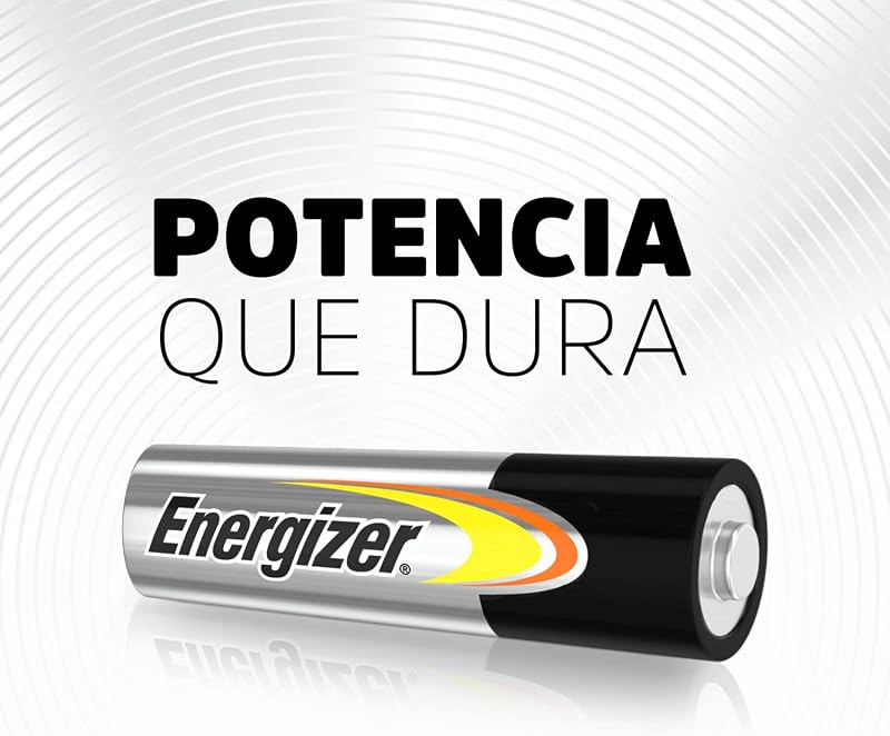 Pilhas energizer aa, energia alcalina, pacote com 48, bateria dupla a, exclusivo da amazon (a embalagem pode variar)