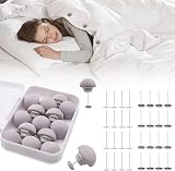 MQUPIN Quilt Fixing Clip 16 Duvet Clips Round Mushroom Attachment Grey