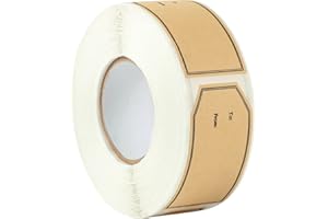 BESARME 600 PCS Gift Tag Stickers, 1.18" x 2" Christmas Gift Stickers Brown Kraft to and from Gifts Labels Adhesive Gifts Labels Sticker Holiday Present Sticker