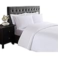 Truly Soft Everyday Sheet Set White Polyester 4-Piece King Sheet Set, Solid Color Themed, Adult Bedding, Oeko-TEX Certified