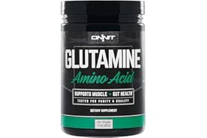 Onnit Glutamine | Boosts Aerobic Performance, Reaction Time and Gut Health | NSF Certified for Sport | 60 Servings (Unflavored)