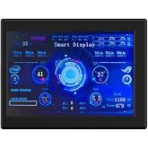 Dioche LCD Screen Inside Pc Case 3.5 inch Smart Secondary Screen Pc Temperature Display Computer Temp Monitor Mini Computer USB Display Type C Auxiliary Screen (Black)